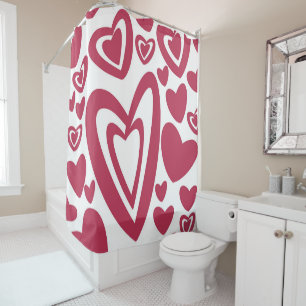 Red Hearts Pattern #1 #love #decor #art