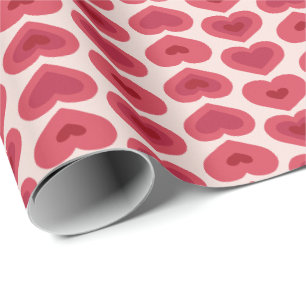 Red Hearts Pattern – Christmas & Valentine’s Day D Wrapping Paper