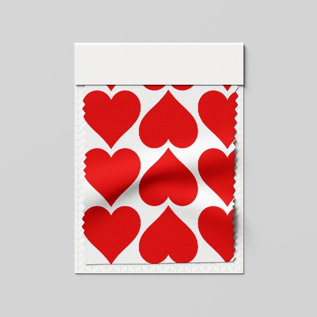 Red Hearts Pattern, Romantic, Love Fabric (Creator Uploaded)