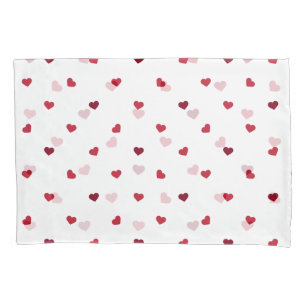 Red Hearts Pillowcase