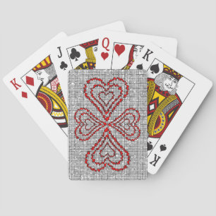 Red Hearts Playing Cards