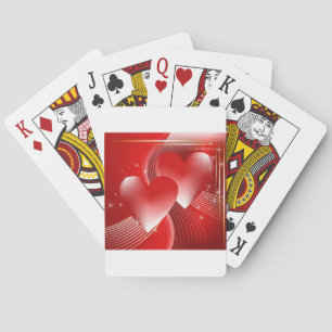 Red Hearts Playing Cards