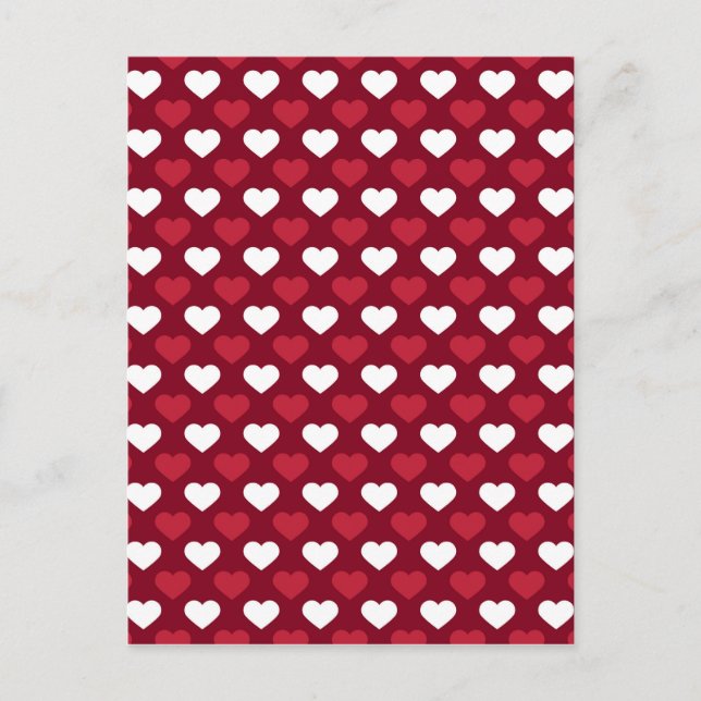 Red Hearts Postcard (Front)