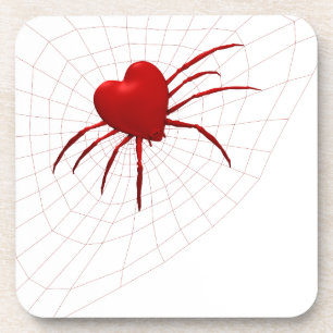 Red Hearts Spider Coaster