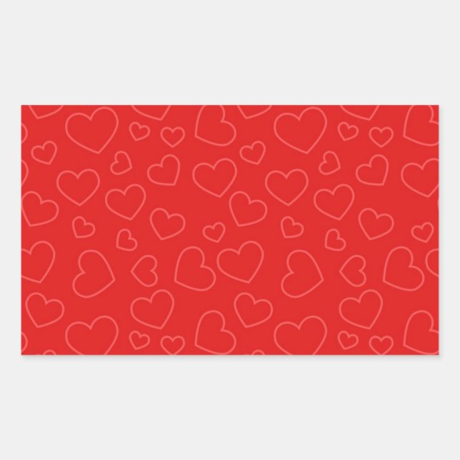 Red Hearts Sticker (Front)