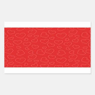 Red Hearts Sticker