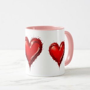 Red Hearts, Symbol of a Sincere Love. Mug