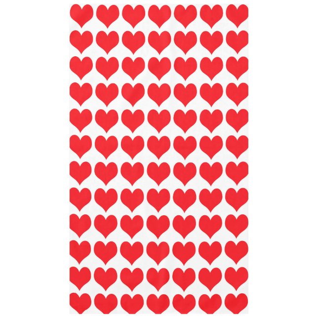 Red Hearts Tablecloth (Front)