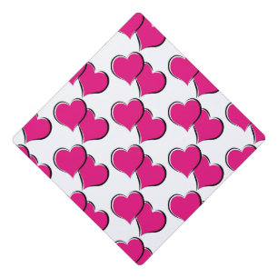 Red hearts Thunder_Cove Graduation Cap Topper