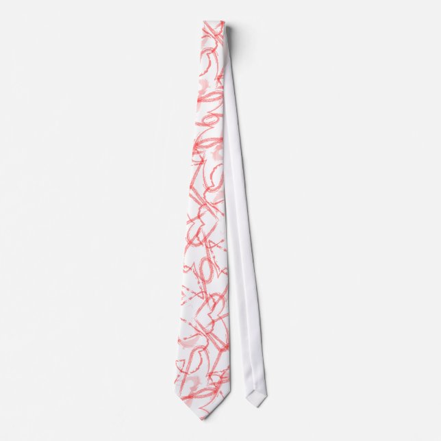 red hearts_tie tie (Front)