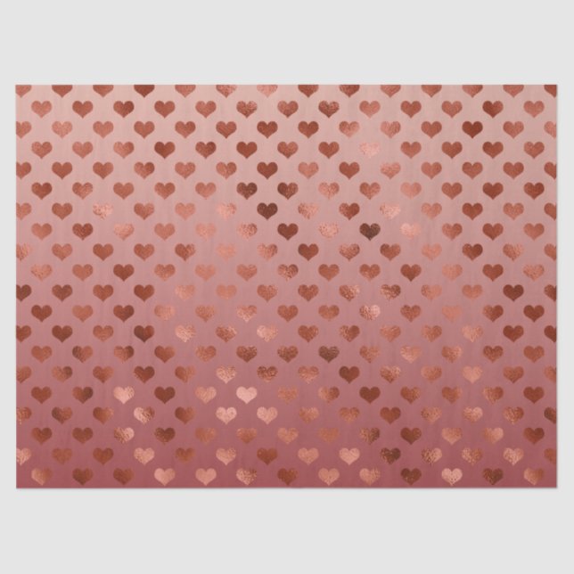 Red Hearts   Tissue Paper (Front)