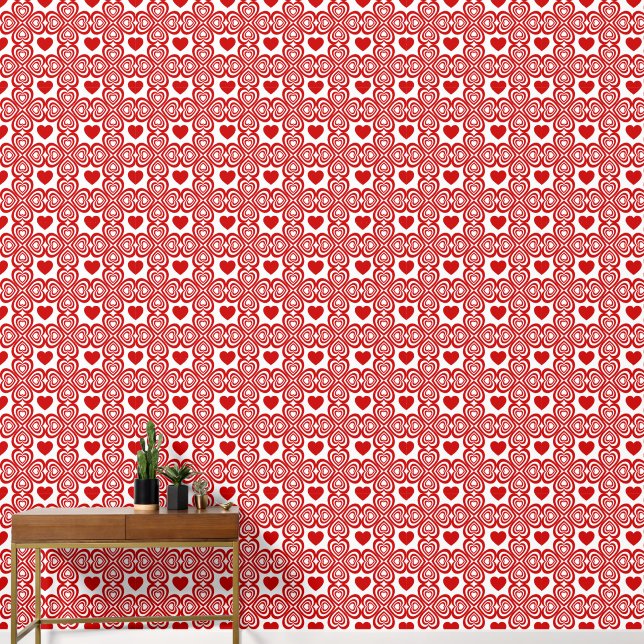 Red Hearts Wallpaper (Hallway)