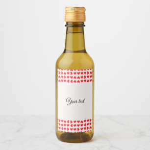 Red hearts wine label