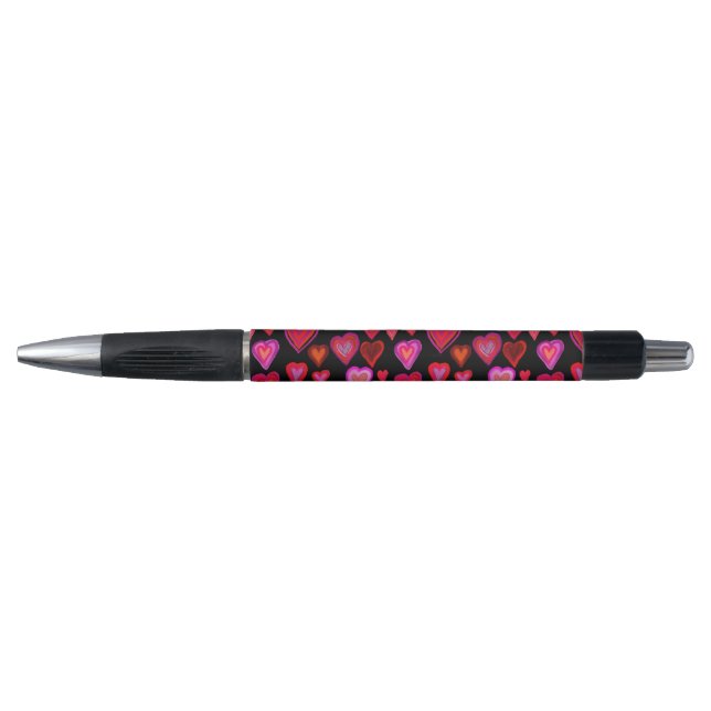 Red hearty design pen (Front)