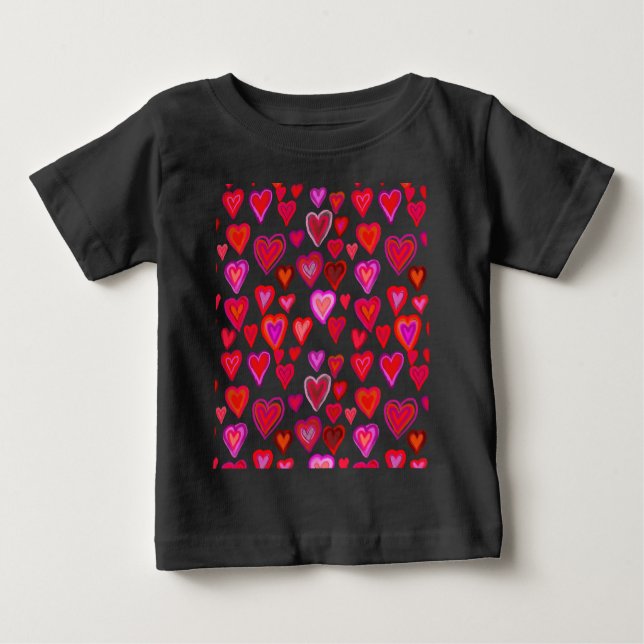 Red hearty design T-Shirt (Front)