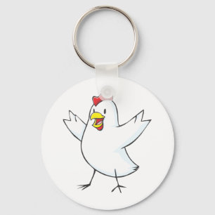 Red Hen Cartoon Keychain