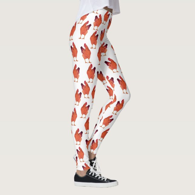 Red Hen on Your Colour - Leggings (Right)
