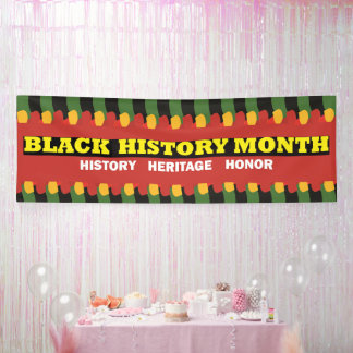 Red Heritage Banner - Black History Month
