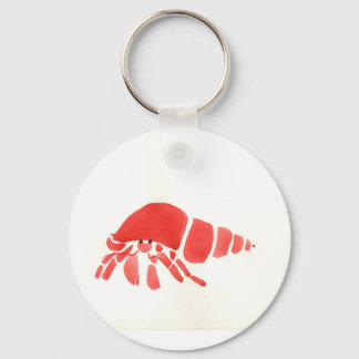 Red Hermit Crab Keychain