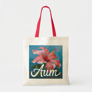 Red Hibiscus Flower Art Budget Tote Bag