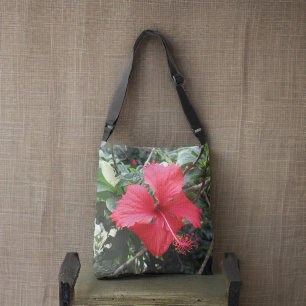 Red Hibiscus Tote