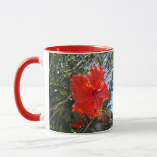 Red Hibiscus Tree, Mug