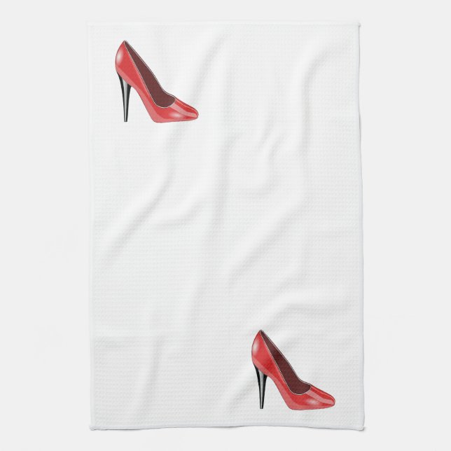 Red High Heel Kitchen Towel (Vertical)