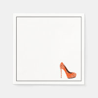 Red High-Heeled Shoes