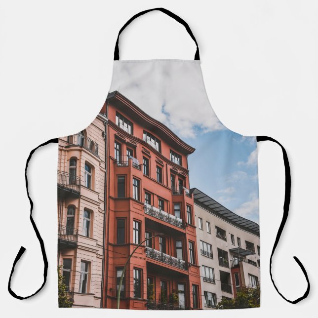 RED HIGH RISE BUILDING APRON (Front)