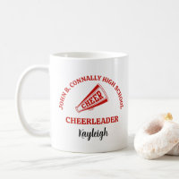 Red High School Cheerleader Personalized