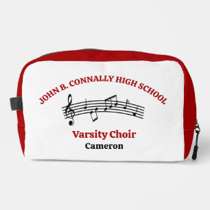 Red High School Choir Personalized Dopp Kit