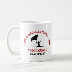 Red High School Colour Guard Personalized Coffee Mug