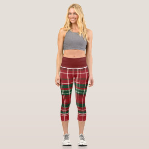 Red High Waisted Capris
