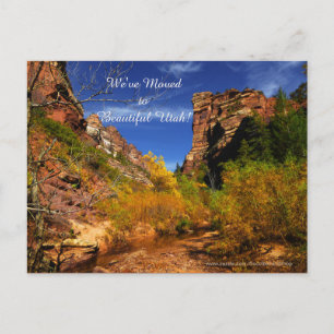 Red Hills Utah Paysage, Nouveau Faire-part d'adres