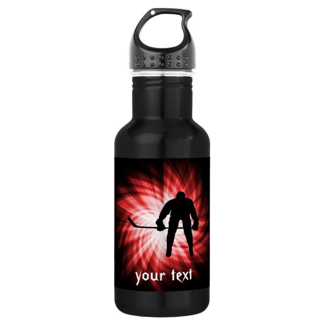 Red Hockey 532 Ml Water Bottle (Front)