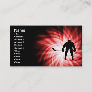 Red Hockey Business Card