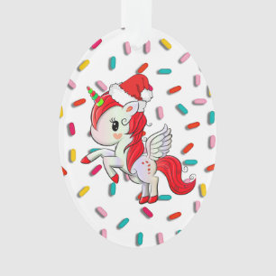 Red Holiday Unicorn et arrose Noël