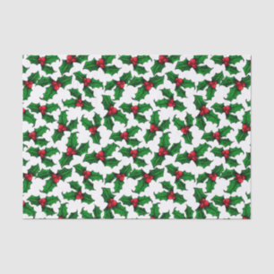 Red Holly Berries Tissue Paper