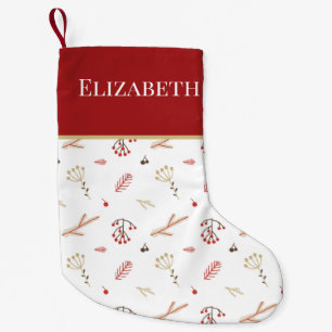Red Holly Berry Christmas Stocking