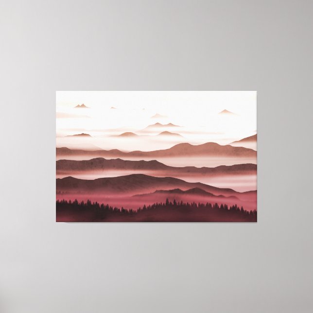 Red Horizons Canvas Print (Front)
