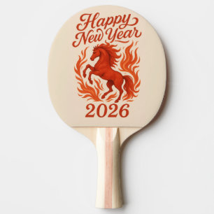 Red Horse 2026 Ping Pong Paddle