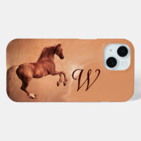 RED HORSE Antique Pink Monogram