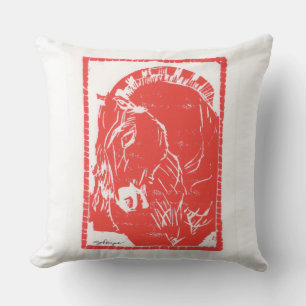 Red horse design sweatshirt (Norwegian Fjord Horse Throw Pillow