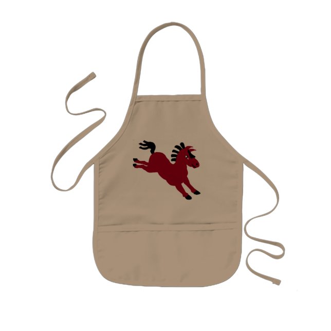 red horse kids apron (Front)