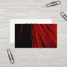Red Horse Mane Abstract Business Cards