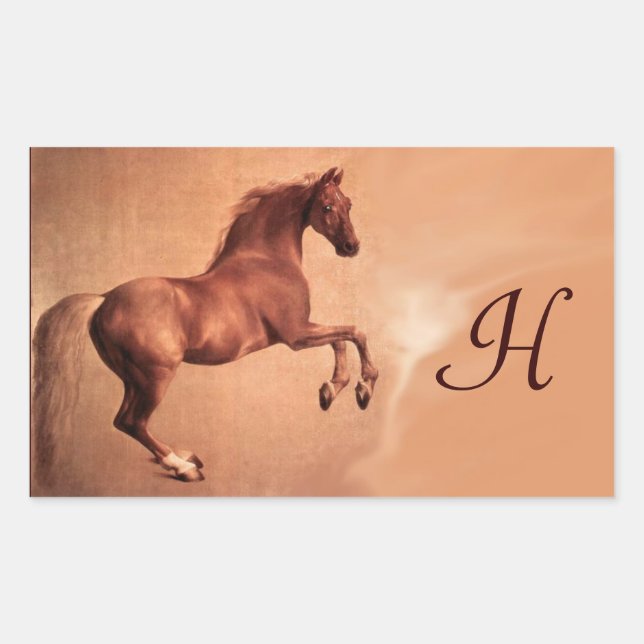 RED HORSE MONOGRAM STICKER (Front)