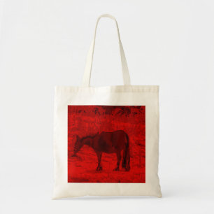 Red Horse Tote Bag