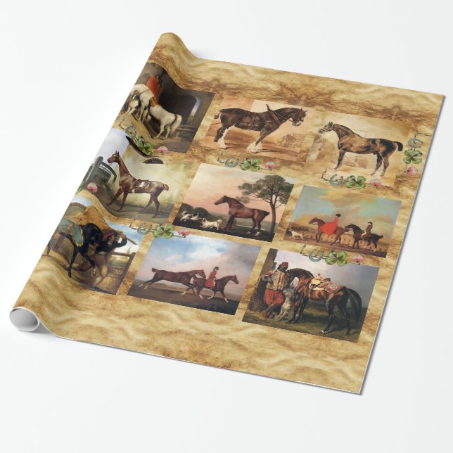 RED HORSE WRAPPING PAPER (Unrolled)