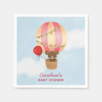 Red Hot Air Balloon Girl Baby Shower