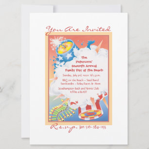 Red Hot & Blue Invitation